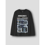 Name It Black Nkmar Minecraft Ls Nreg Topp Box Noos Bfu