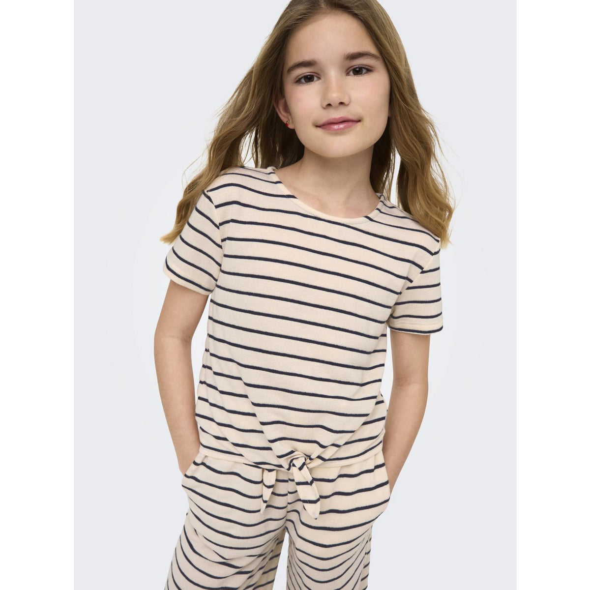 kids ONLY Tofu Night Sky Kogjana Ss Striped Knot Topp Jrs