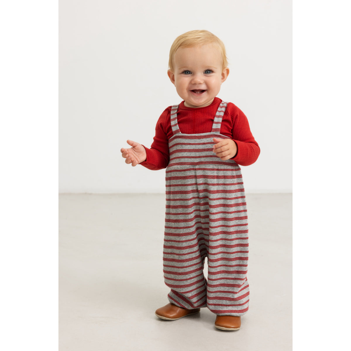MarMar Modal Fine Rib Cherry Stripe Rinro Byxor