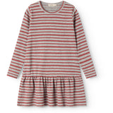 MarMar Modal Fine Rib Cherry Stripe Diro Klänning
