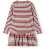 MarMar Modal Fine Rib Cherry Stripe Diro Klänning