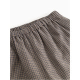 MarMar Structured Soft Cotton Houndstooth Check Panto Byxor