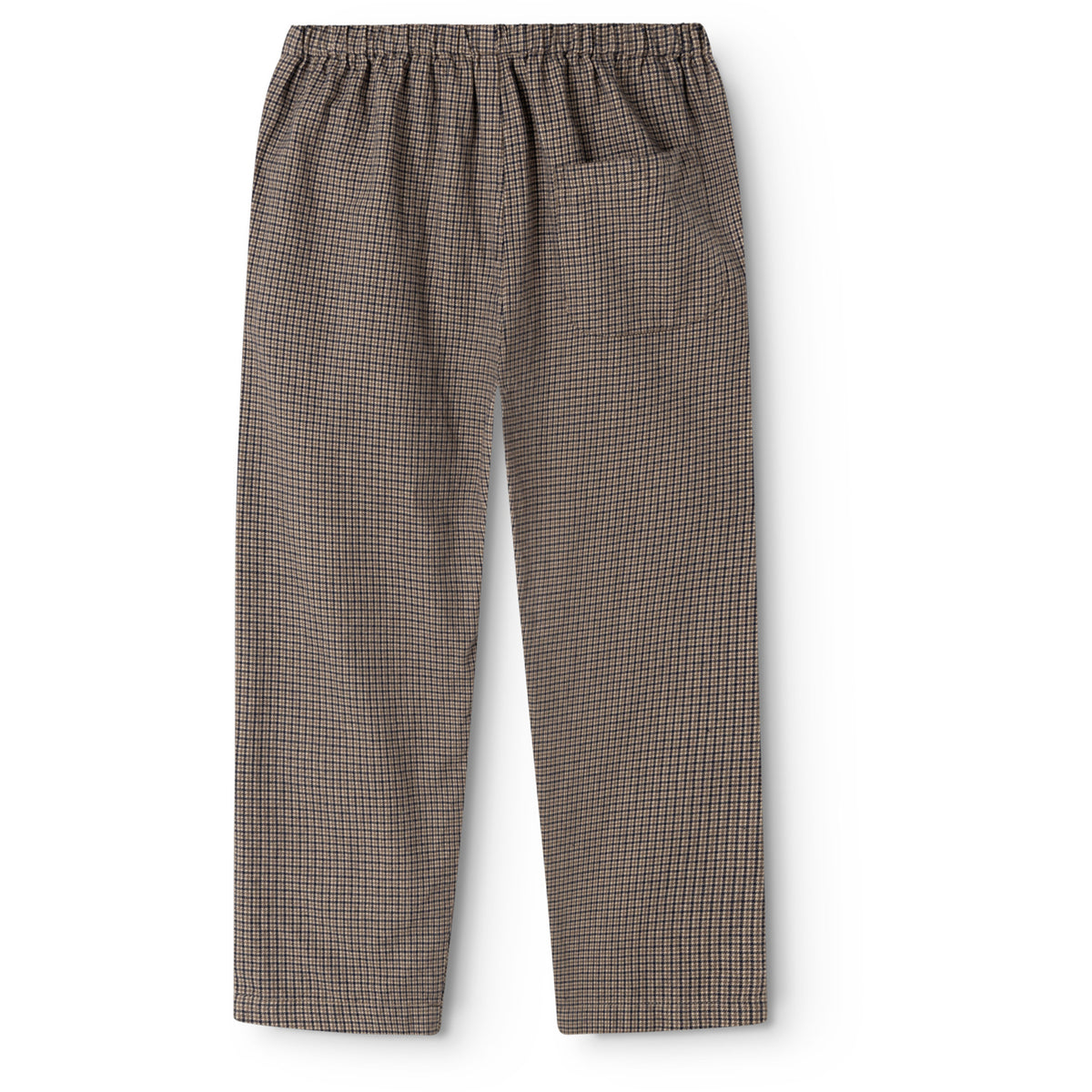 MarMar Structured Soft Cotton Houndstooth Check Panto Byxor