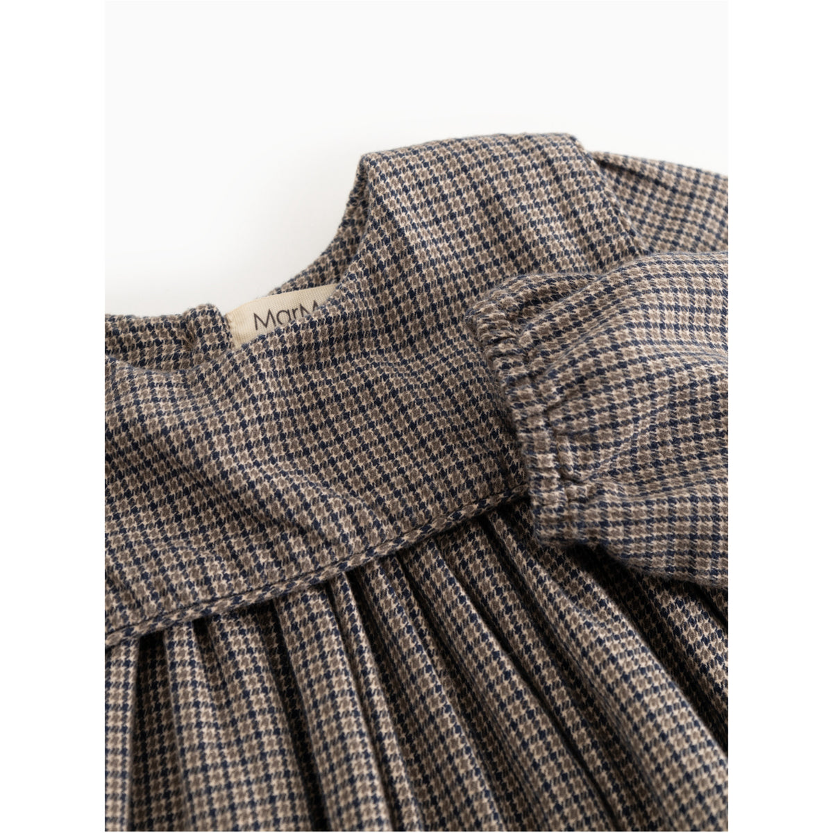 MarMar Structured Soft Cotton Houndstooth Check Dulle Klänning