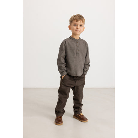 MarMar Structured Soft Cotton Houndstooth Check Tokyo Skjorta