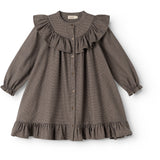 MarMar Structured Soft Cotton Houndstooth Check Dalina Klänning