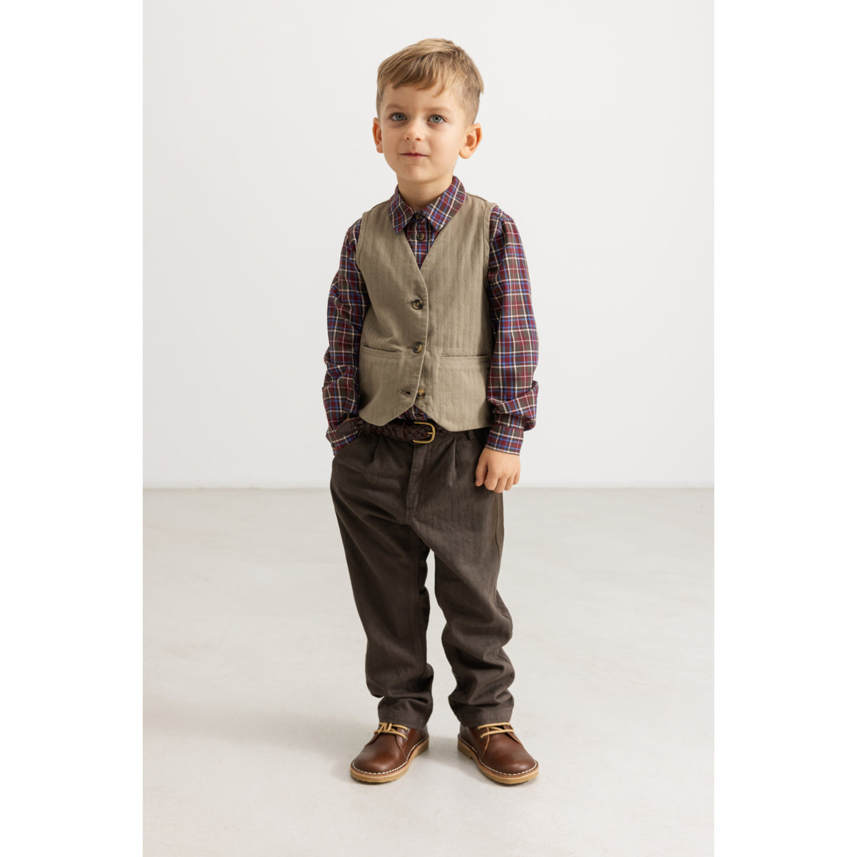 MarMar Herringbone Twill Kalamata Piper Byxor