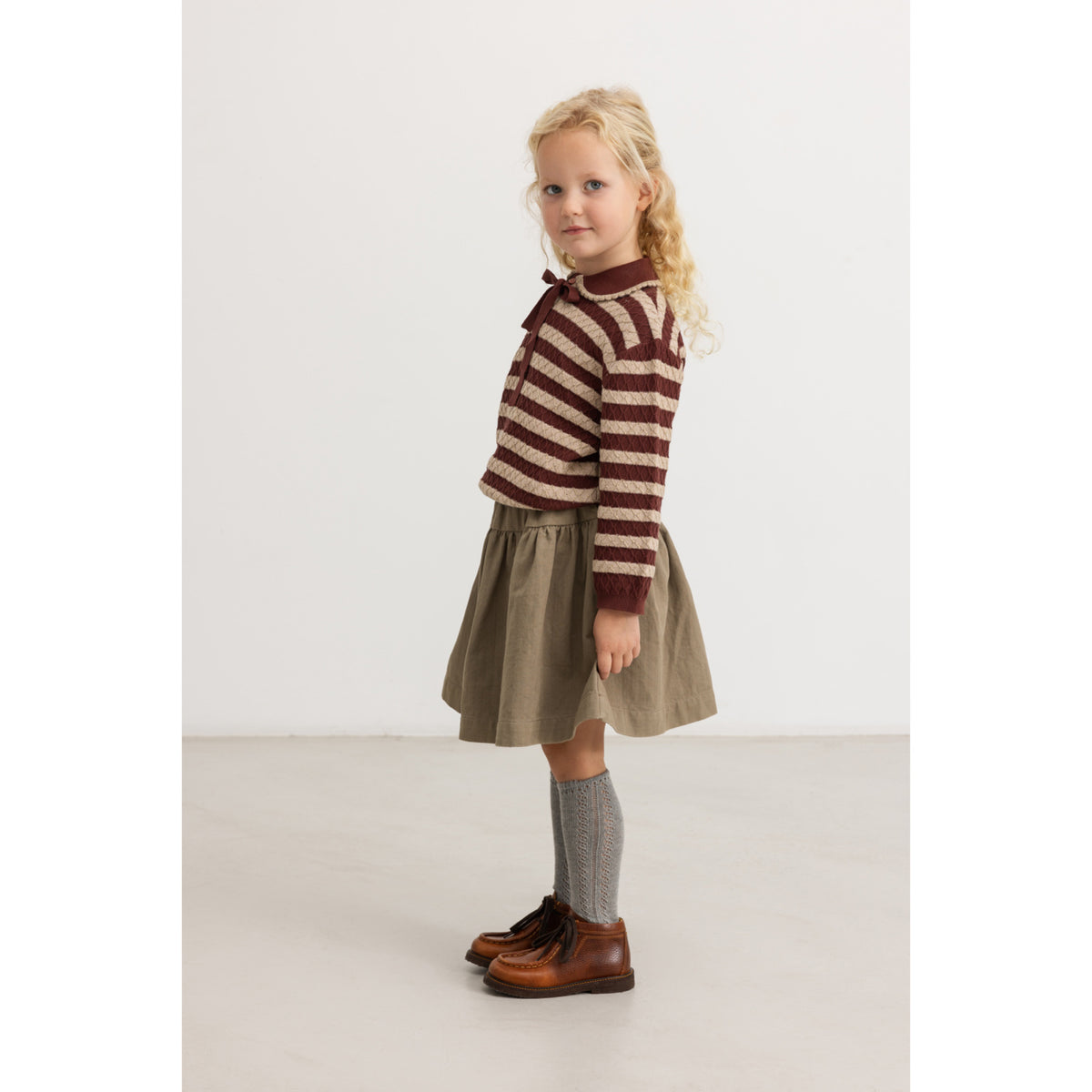 MarMar Herringbone Twill Mud Sylvia L Kjol