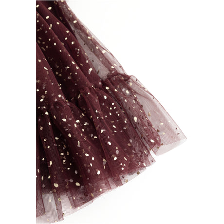 MarMar Ballerina Glitter Deep Mulberry Daya Klänning