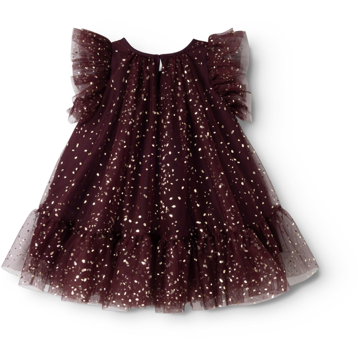MarMar Ballerina Glitter Deep Mulberry Daya Klänning