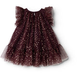 MarMar Ballerina Glitter Deep Mulberry Daya Klänning