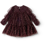 MarMar Ballerina Glitter Deep Mulberry Dionne Klänning