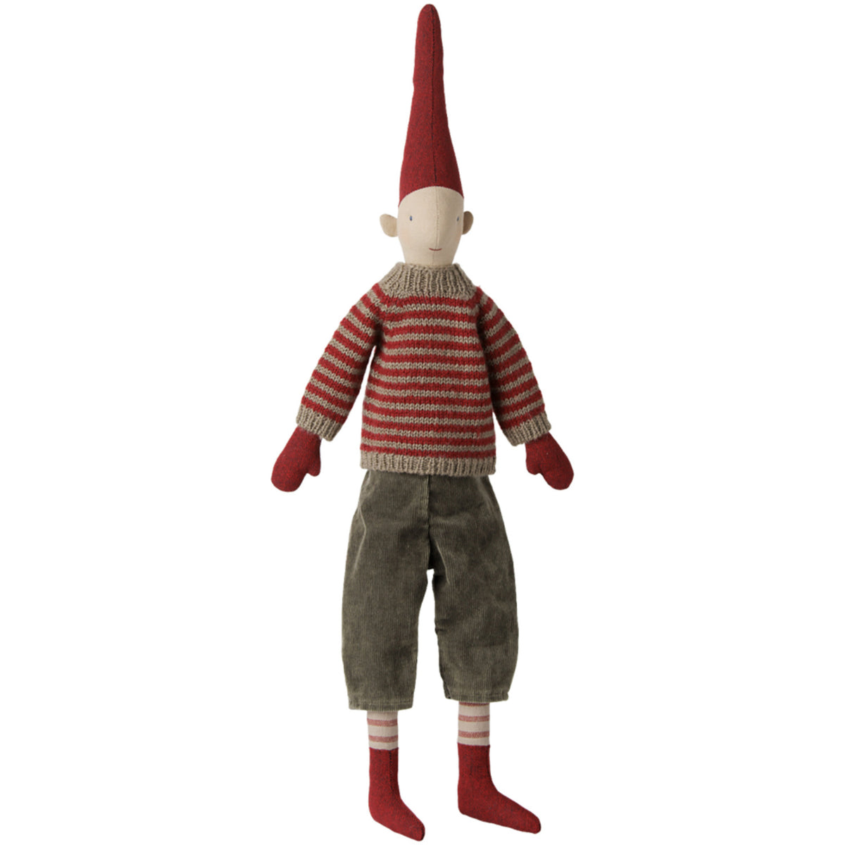 Maileg Pixy, Str. 3 - Dreng - Stribet Stickad Sweater