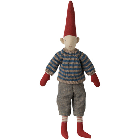 Maileg Pixy, Str. 2 - Dreng - Stribet Stickad Sweater