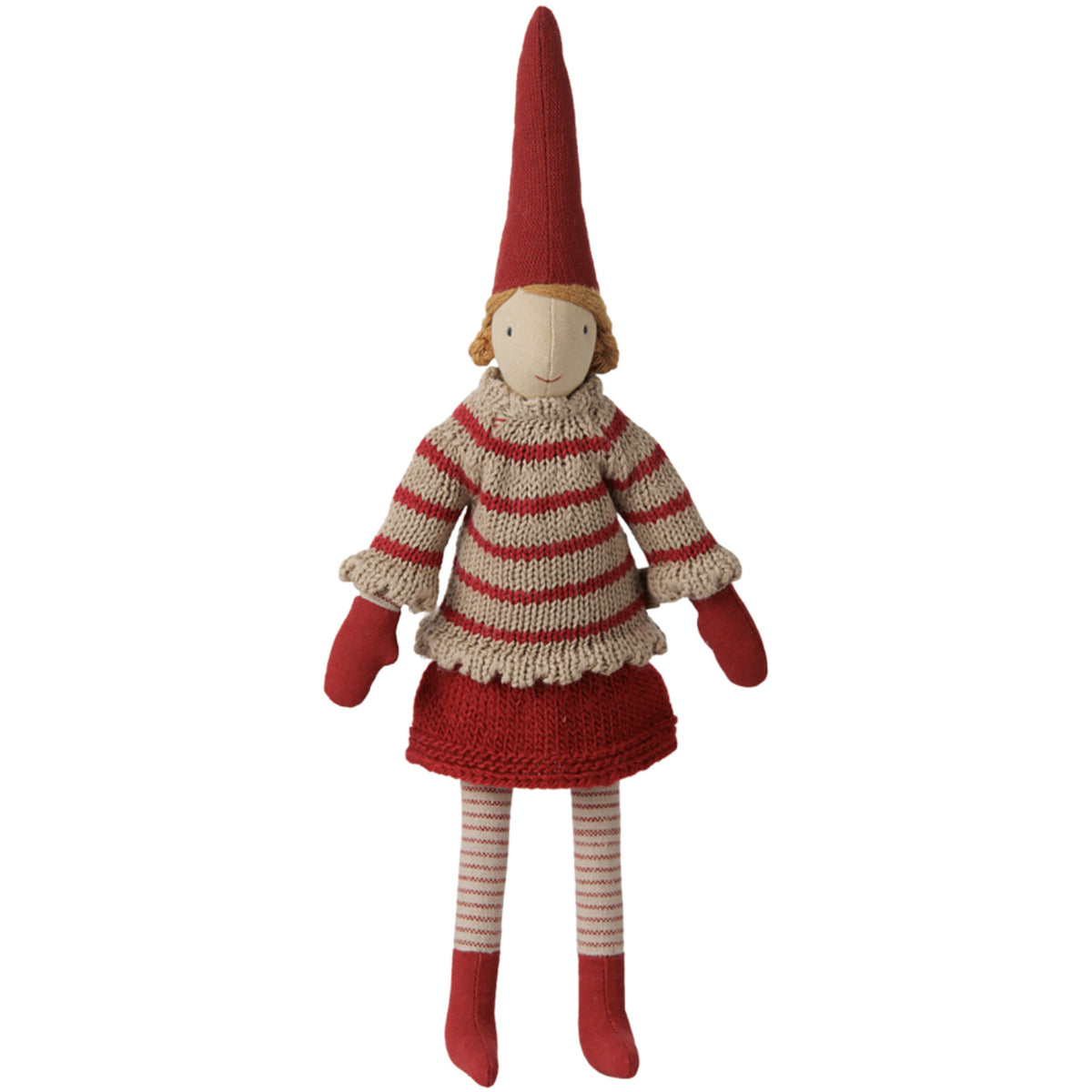 Maileg Pixy, Str. 2 - Pige - Stribet Stickad Sweater