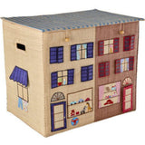 Rice Paris Theme Raffia Förvaring Box Ekstra Large Foldbar