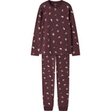 Name It Burgundy Christmas Nknvismas Ls Nattkläder