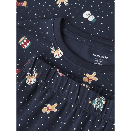Name It Navy Blazer Christmas Nknvismas Ls Nattkläder