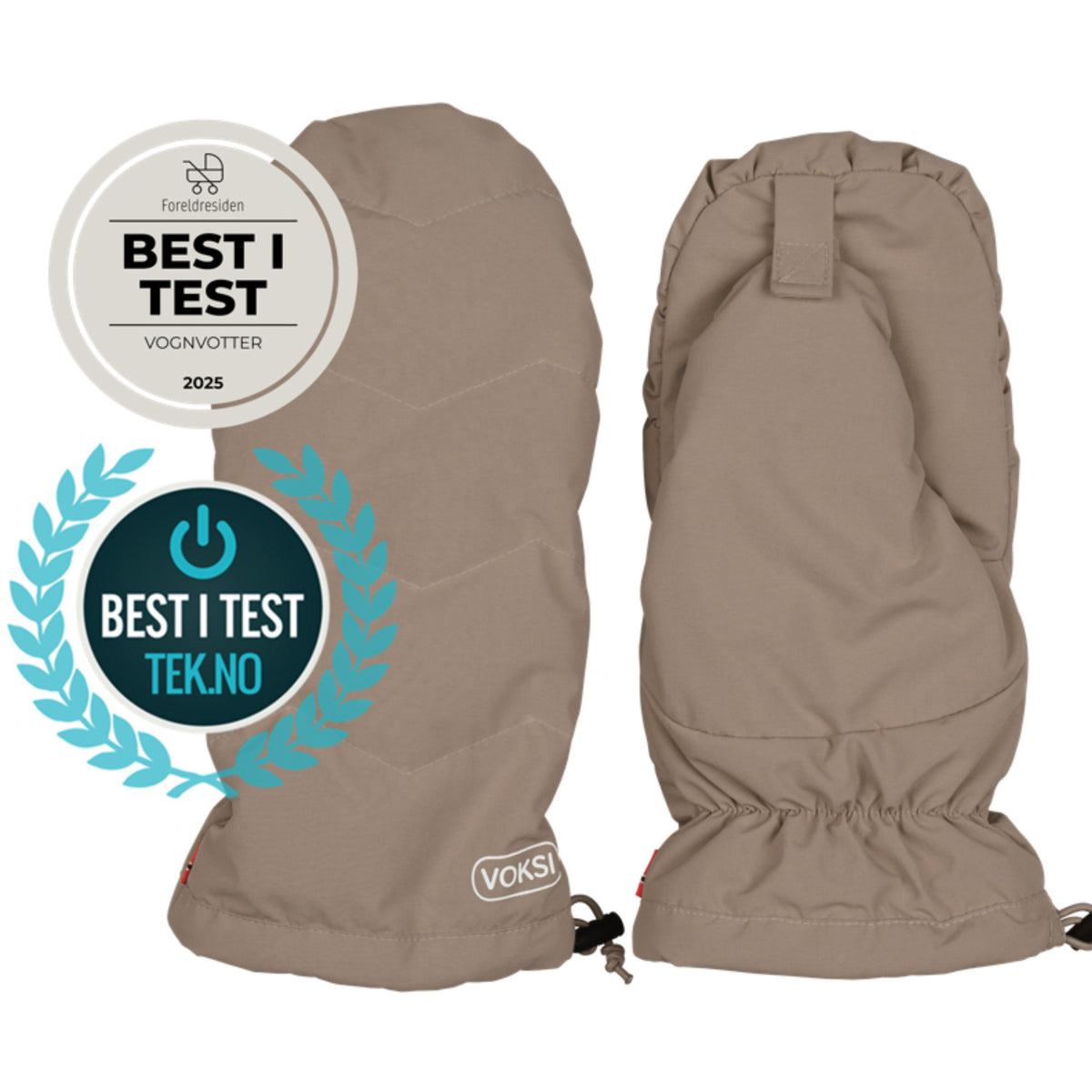 Voksi® Stroller Vantar Walnut Lys Grey