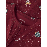 Name It Red Dahlia Christmas Nbnvismas Ls Nattdräkt