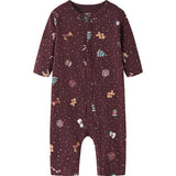 Name It Burgundy Christmas Nbnvismas Ls Nattdräkt