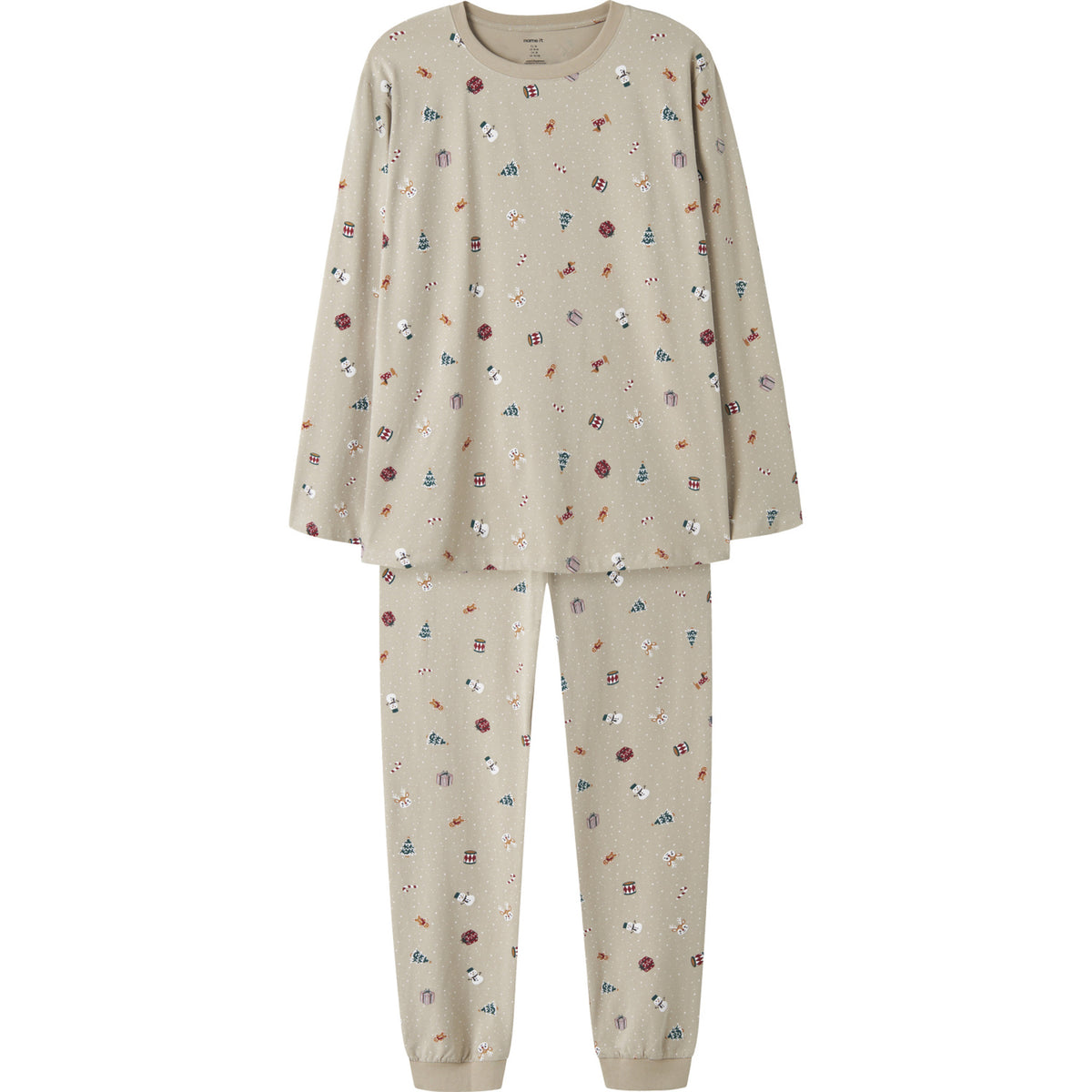 Name It Pure Cashmere Christmas Nanvismas Ls Nattkläder