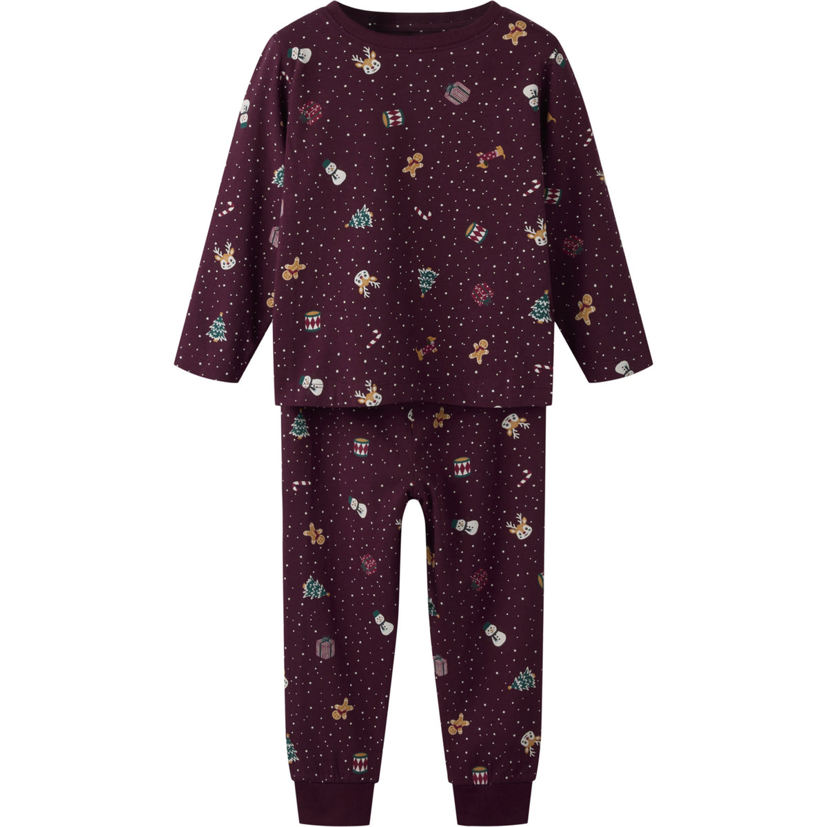 Name It Burgundy Christmas Nmnvismas Ls Nattkläder