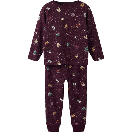 Name It Burgundy Christmas Nmnvismas Ls Nattkläder