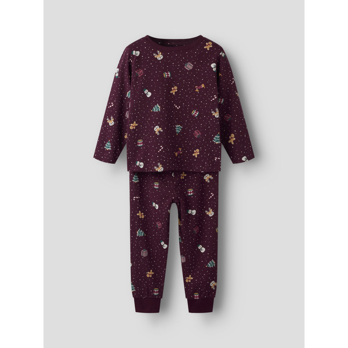 Name It Burgundy Christmas Nmnvismas Ls Nattkläder