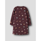 Name It Burgundy Christmas Nmfvismas Ls Natklänning