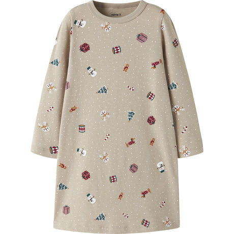 Name It Pure Cashmere Christmas Nmfvismas Ls Natklänning