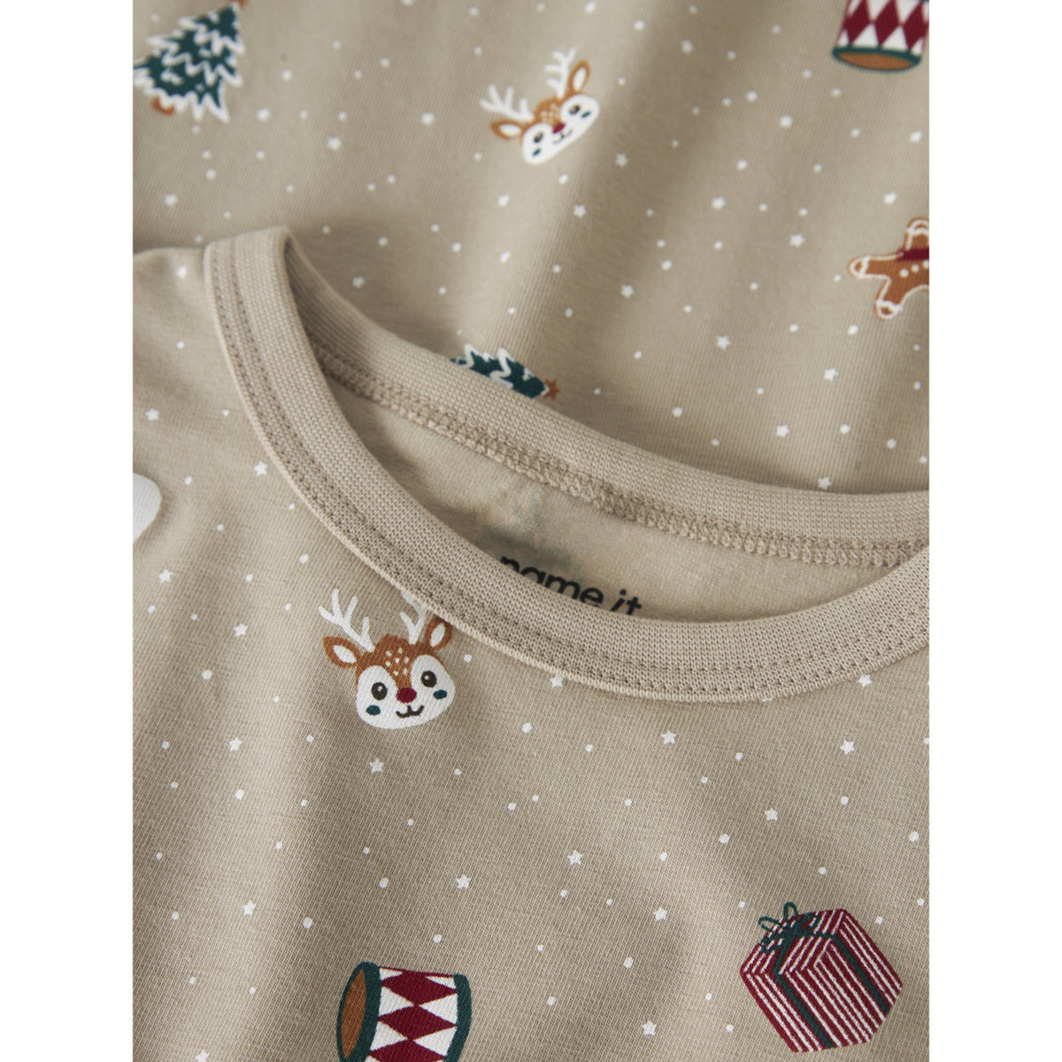 Name It Pure Cashmere Christmas Nmfvismas Ls Natklänning