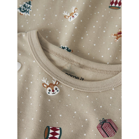 Name It Pure Cashmere Christmas Nmfvismas Ls Natklänning