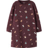 Name It Burgundy Christmas Nmfvismas Ls Natklänning