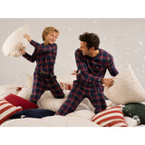 The New Navy Blazer Check Tnholiday Tartan Voksen Night Sett