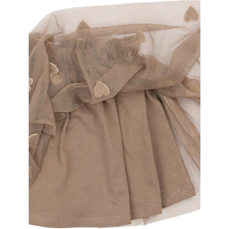 THE NEW Siblings Taupe Gray EMB TN TNSTYna Mesh Kjol