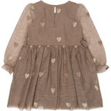 THE NEW Siblings Taupe Gray EMB TN TNSTYna L_S Mesh Klänning
