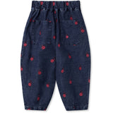 Fliink Dark Denim Blue Donna Embr. Denim Byxor