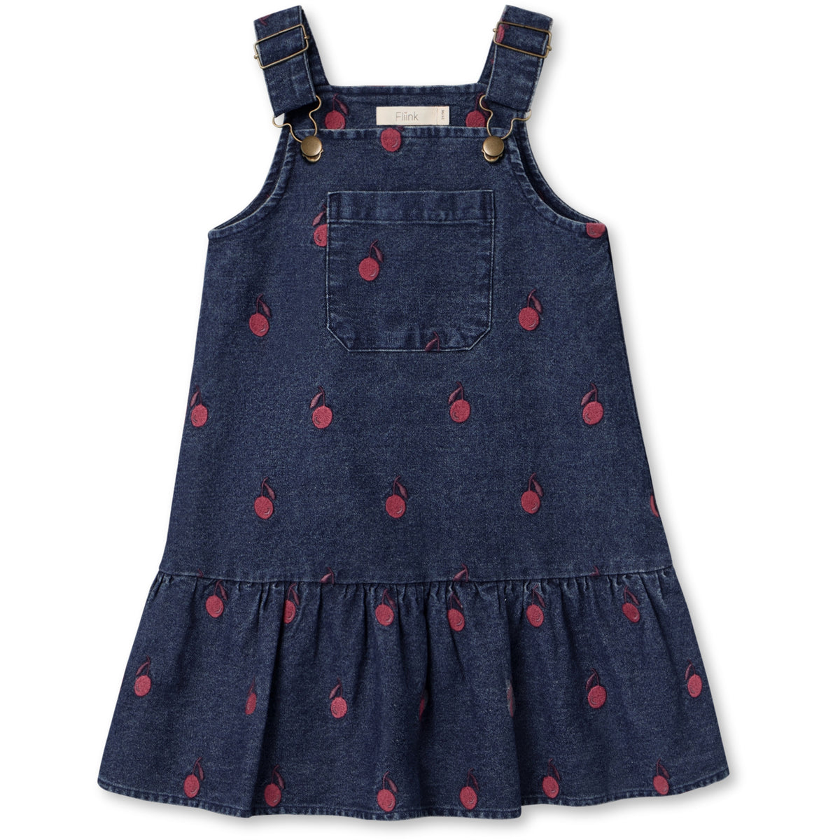 Fliink Dark Denim Blue Donna Embr. Spencer Klänning