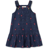 Fliink Dark Denim Blue Donna Embr. Spencer Klänning