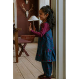 Fliink Dark Denim Blue Donna Embr. Spencer Klänning