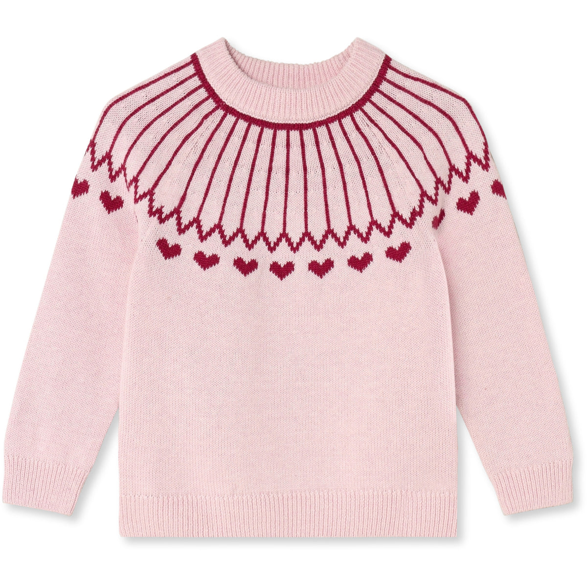 Fliink Smoke Rose / Red Bud Nova Heart Pullover