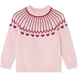 Fliink Smoke Rose / Red Bud Nova Heart Pullover