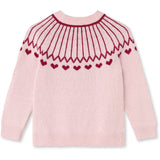 Fliink Smoke Rose / Red Bud Nova Heart Pullover