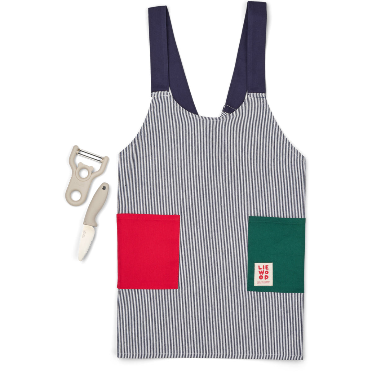 LIEWOOD Classic Navy Multi Mix Arda Little Chef Cooking Sett