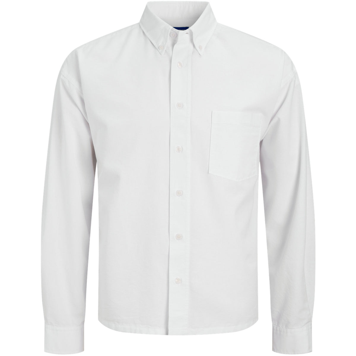 Jack & Jones White Jwhtheo Boxy Oxford Skjorta Ls Jnr