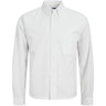 Jack & Jones White Jwhtheo Boxy Oxford Skjorta Ls Jnr