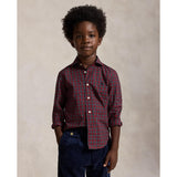 Polo Ralph Lauren #B7457 Red Green Multi Sport Skjorta