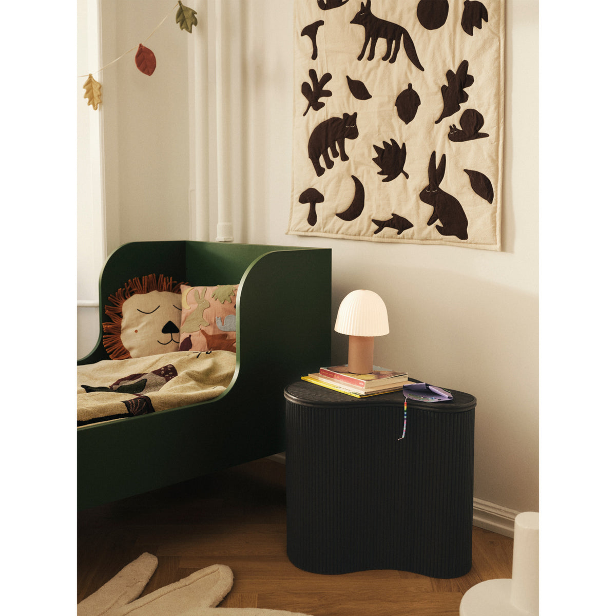 Ferm Living Off-white/Dark Chocolate Lunden Filt