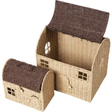 Ferm Living Natural/Dark Brown Casu Förvaring Houses 2 Pack
